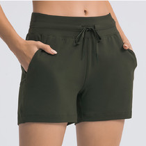 Fitness Shorts Outside of running shorts Draw Rope Pocket Casual Sports 30% Pants Breathable Yoga Pants Training Women Pants