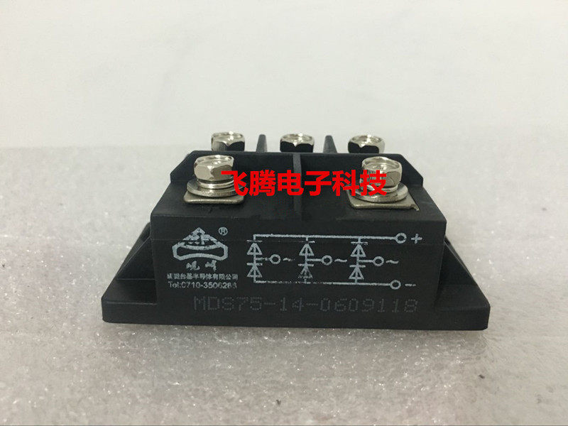 TECHSEM Hubei Taiji MDS75-12 MDS75-14 MDS75A1600V three phase rectifier bridge module