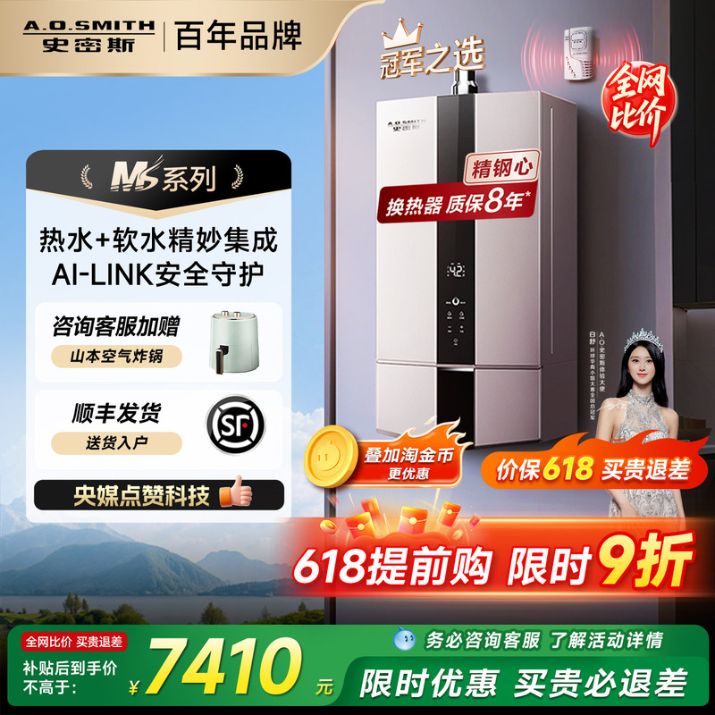 Ao Smith Ms Series Gas Stainless Steel Water Heater Soft Water Beauty Smart Rscd