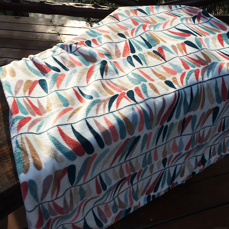 [Neta] Chăn sofa Bắc Âu Đơn giản Bắc Âu in hình học flannel chăn mùa đông chăn sofa giải trí chăn - Ném / Chăn chăn lông