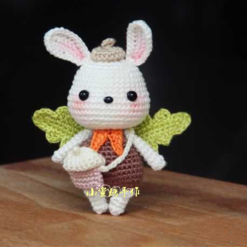Handmade DIY Crochet Doll 30 Oak Rabbit Chinese Electronic Illustration Tutorial Cute Doll Small Paparazzi Popularity New