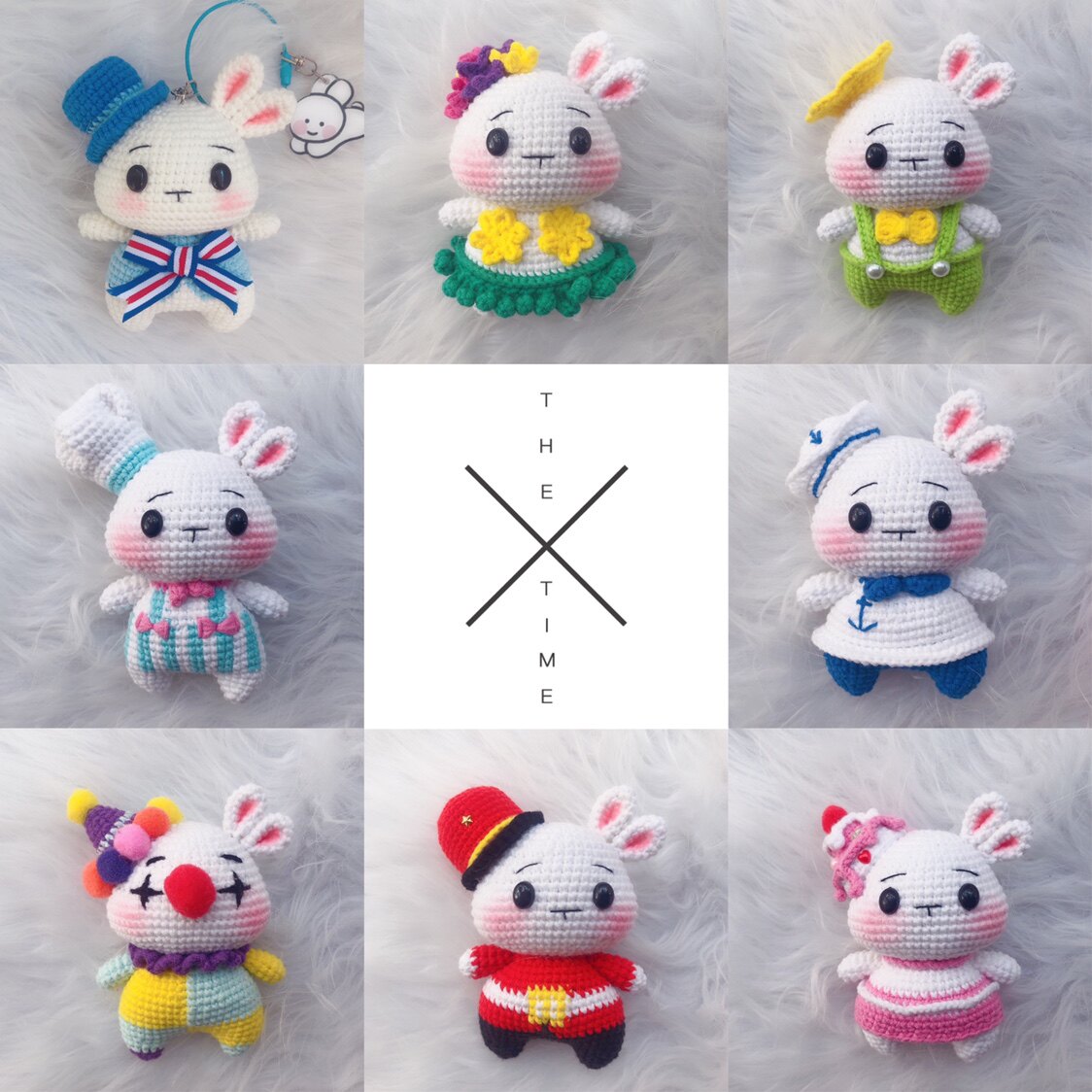 Handmade DIY Crochet Yarn Doll 490 Crooked Ear Rabbit Chinese Electronic Graphic Tutorial Cute Doll Popular Recommendation