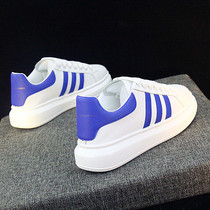 Small white shoes female couples Joker Korean sports shoes thick soles casual shoes White trend mens board shoes student shoes men