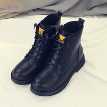 2021 autumn and winter New Martin boots female side zipper waterproof womens boots European station trend Net red womens short boots womens shoes