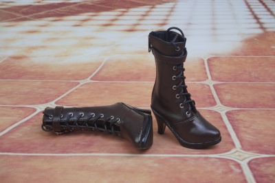 taobao agent Doll, footwear high heels, boots pointy toe, pendant, belt, scale 1:3