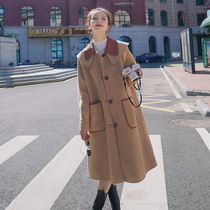 Pregnant womans coat girl 2022 autumn and winter new shade outside wearing a winter coat with cotton thicker coat