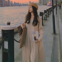 Pregnant women spring dress high-sense spring and autumn new Han edition loose and thin shade and long dress