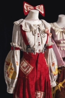 Рубашка, штаны, подтяжки, аксессуар для волос с бантиком, туфли, полный комплект