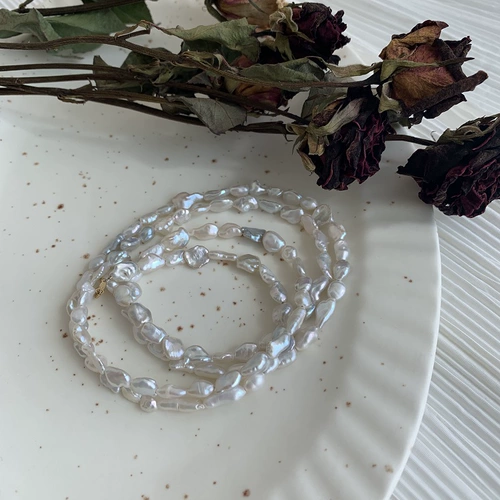 [Weibu Clear Clearance] Супер сказочное сереброе серебро Редкое холодное холодное ярочное жемчужное ожерелье INS RETRO NICHE