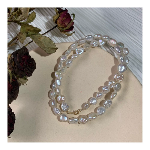 [Weibu Clear Clearance] Супер сказочное сереброе серебро Редкое холодное холодное ярочное жемчужное ожерелье INS RETRO NICHE