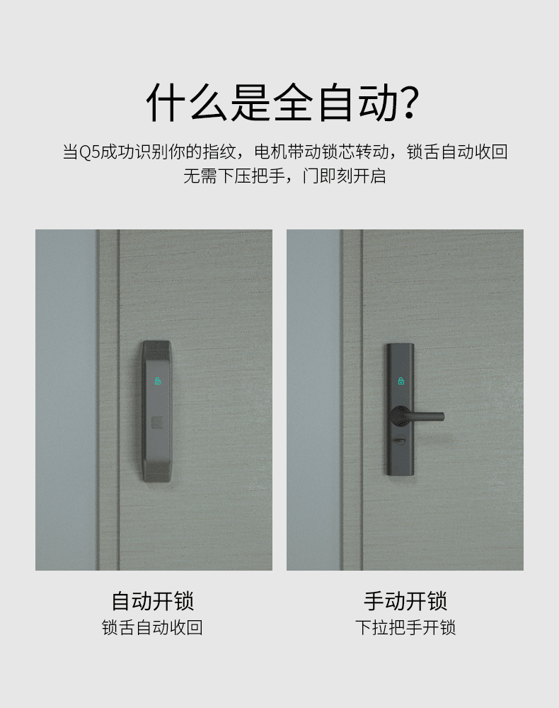 德施曼 Q5 高端全自动 智能指纹锁 图5