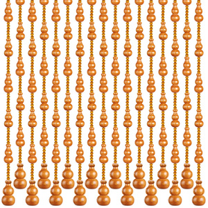 六合桃木葫芦珠客厅玄关挂帘