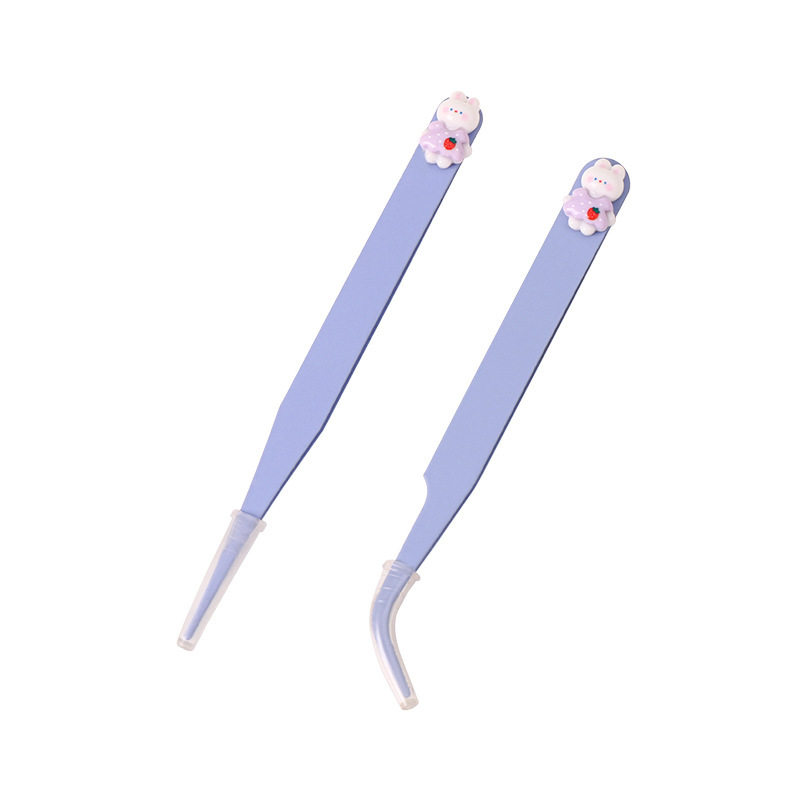 New Cartoon Handbook Clip Macaron Cute Pointed Elbow Stainless Steel Tweezers Handmade DIY Handbook Clip