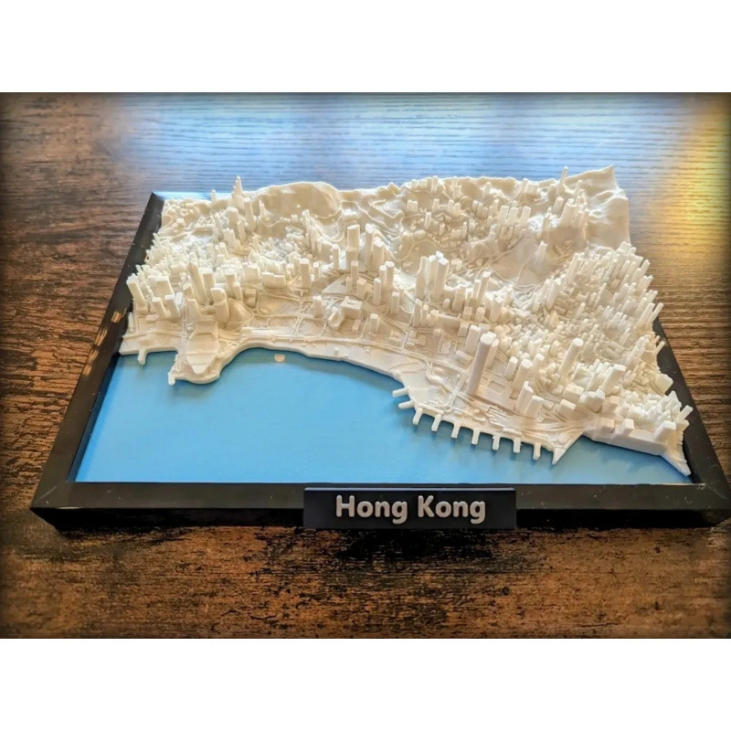 Hong Kong Miniature City Model 3D Printed Ornaments Decorative Gifts for Living Room Office Desk Creative Desk Decoration Hong Kong Miniature City Model 3D Printed Ornaments Decorative Gifts for Living Room Office Desk Creative Desk Decoration
