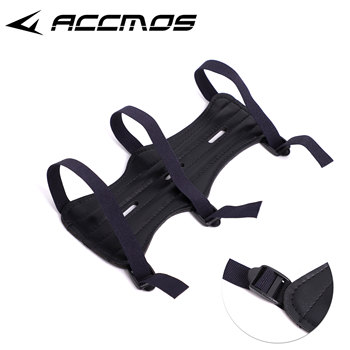 Bow and arrow equipment arm guards, archery supplies, double-layer leather with holes, recurved hunting bow and arrow training, children's arm guards
