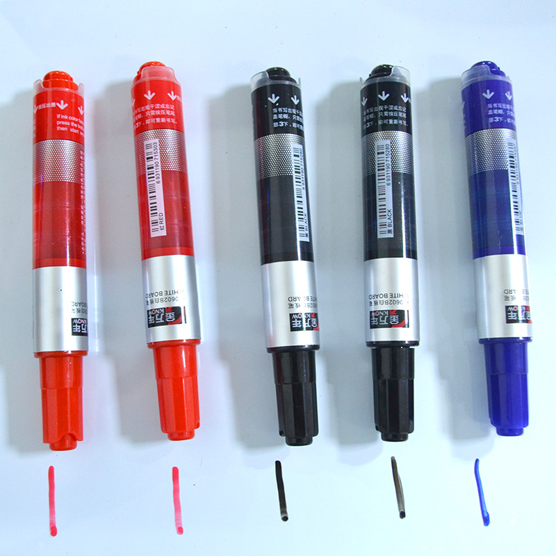 Jinwannian whiteboard pen K-0602B Large ink volume easy to erase Jinwannian red blue black color whiteboard pen