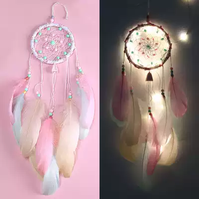 Girls birthday gift dreamy beautiful dream catcher hanging wind chimes Forest bedroom room decoration girl heart