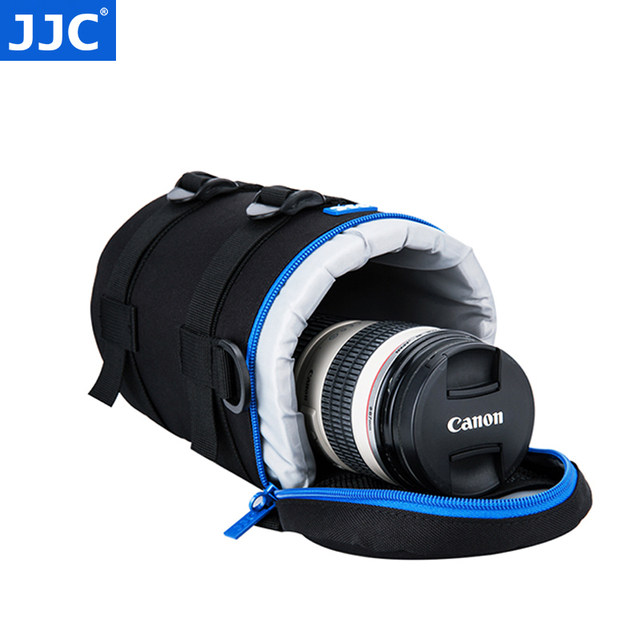 JJC lens barrel bag storage bag waist bag inner lens barrel ເຫມາະສໍາລັບ Canon Nikon Sony Fuji Tamron Sigma camera SLR micro single photography belt medium telephoto lens bag