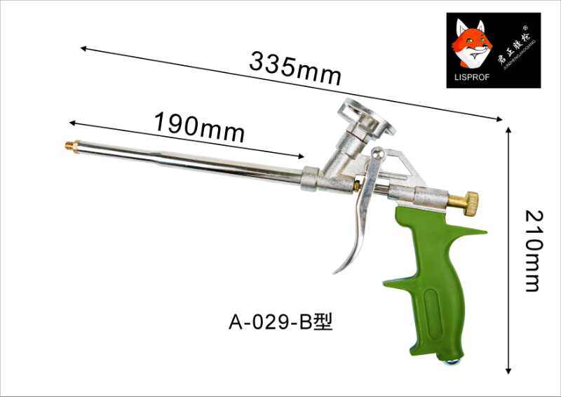 Junzheng new high-quality polyurethane sealant glue gun metal foam gun door and window filling foam gun