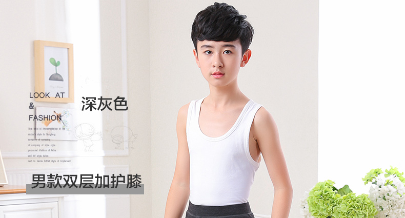 Mùa đông nam lớn trẻ em cộng với quần nhung dày ấm áp Chàng trai nữ mặc quần cạp cao dệt kim ba lớp quần legging
