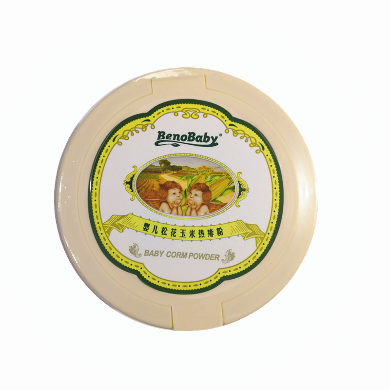 Well behai Bibi Pines Corn Hot prickly Pink Baby baby Skin Lotion of Prickly Powder Puff Powder Bashing All Season