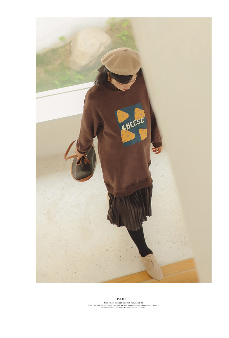 Платье для беременных 孕妇连衣裙孕妇装秋冬款冬季孕妇裙子卫衣中长款加绒加厚秋装冬装