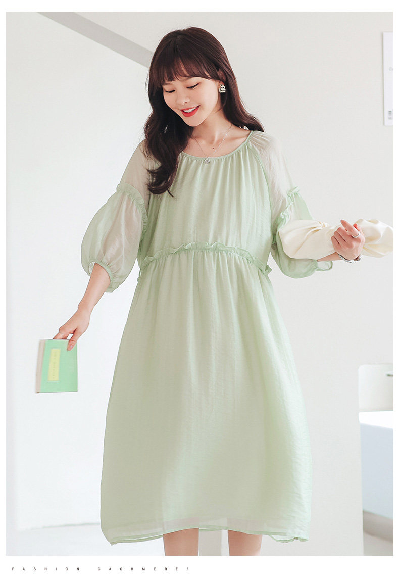 Платье для беременных 孕妇连衣裙夏季中长款高级感网红款上衣孕妇裙子夏薄款孕妇装夏装