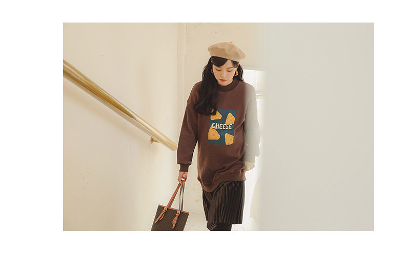 Платье для беременных 孕妇连衣裙孕妇装秋冬款冬季孕妇裙子卫衣中长款加绒加厚秋装冬装