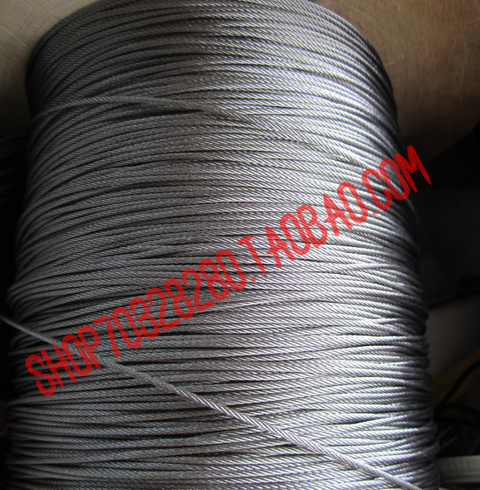 201 stainless steel wire rope Multi-stranded steel wire rope Diameter 2mm 7*7=49