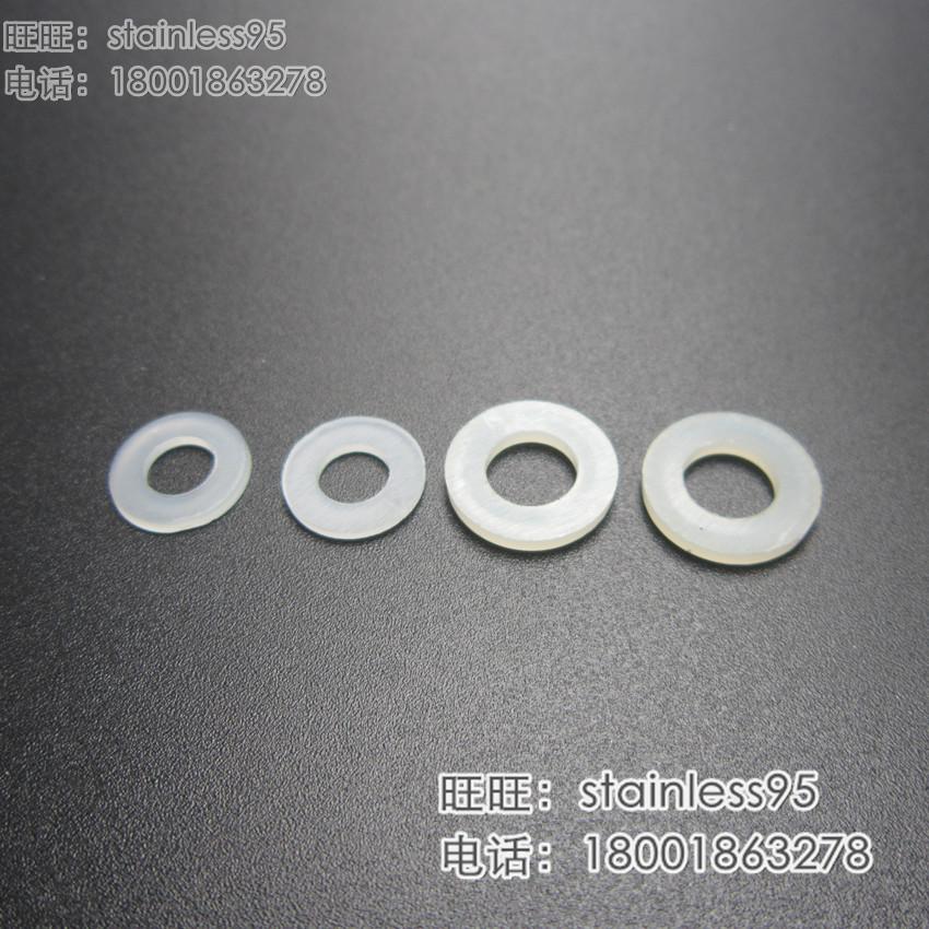 White nylon thickened flat pad insulating gasket plastic meson plastic washer M6* outer diameter 12 18* thickness 1 5mm