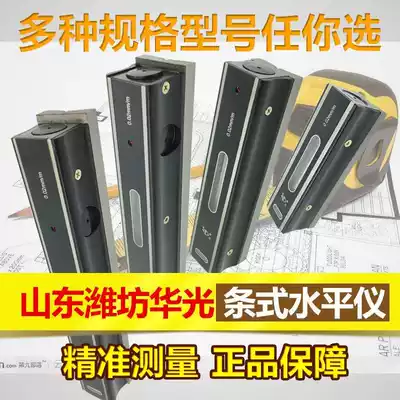 Huaguang strip level level ruler High precision 0 02 Plane measuring instrument Mechanical level