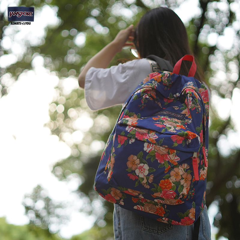 JanSport 杰斯伯 T501 个性印花双肩背包 双重优惠折后￥95.4包邮 多色可选