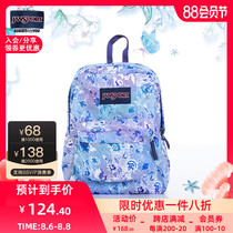 JanSport flagship store Jasper fresh trend backpack lilac striped flower womens book bag men T50141G