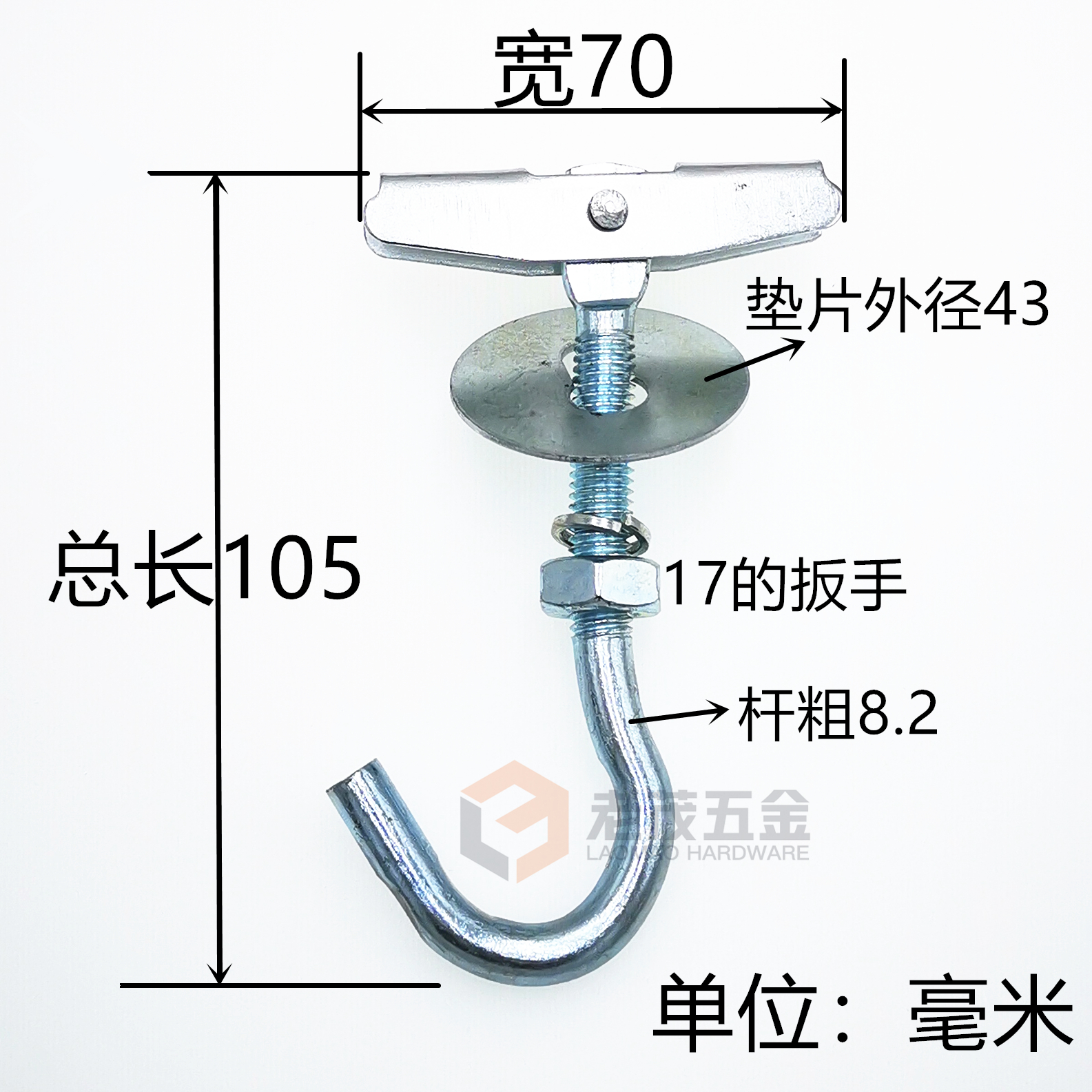 Hot sale prefabricated board Cement board Hollow floor hanging electric fan flower basket hanging ceiling fan lamp hook hanging ceiling expansion screw