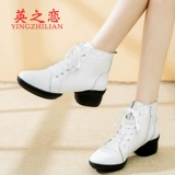 英之恋 Обувь, танцующие туфли для матери, осенняя, тренд сезона, мягкая подошва, из натуральной кожи, для среднего возраста