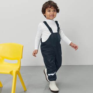 儿童雨裤冲锋裤滑雪裤防风防雨户外玩耍防污裤幼儿园背带裤