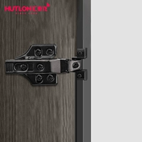 Huitailong Aluminum рама двери дверь темно -петля Blance Black Aluminum Rame Door Glass Dempling Buffer Hyge Special Pages