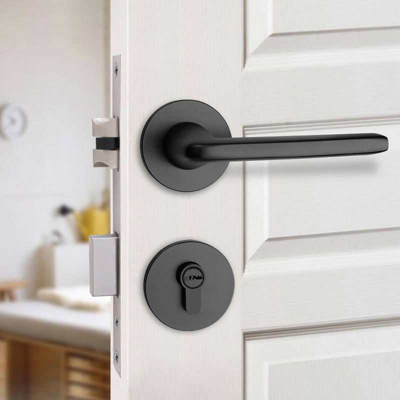 Tandem Tyrone mute door lock indoor bedroom modern minimalist room door lock solid wood door lock door handle universal lock
