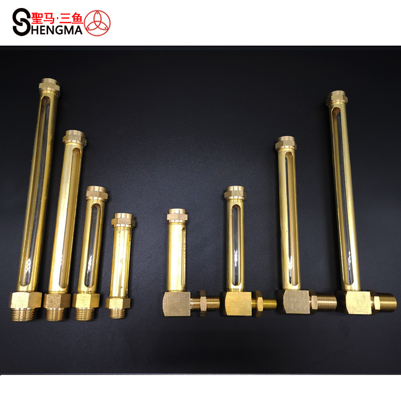 Shengma L-type oil level indicator DIN3018 straight pipe oil standard Copper pipe oil standard liquid level meter GB1162