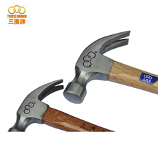 Молотки-гвоздодёры 【上海三圈工具】青冈木柄羊角锤 铁锤 榔头 锤子 0.25-0.75kg