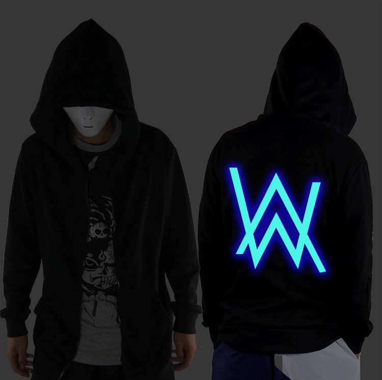 Shuffler chính hãng đi bộ alan Alan Walker với cùng một chiếc áo len phai màu nam và nữ sinh viên Alan quần áo hoodie hồng nam