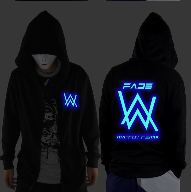 Shuffler chính hãng đi bộ alan Alan Walker với cùng một chiếc áo len phai màu nam và nữ sinh viên Alan quần áo hoodie nỉ
