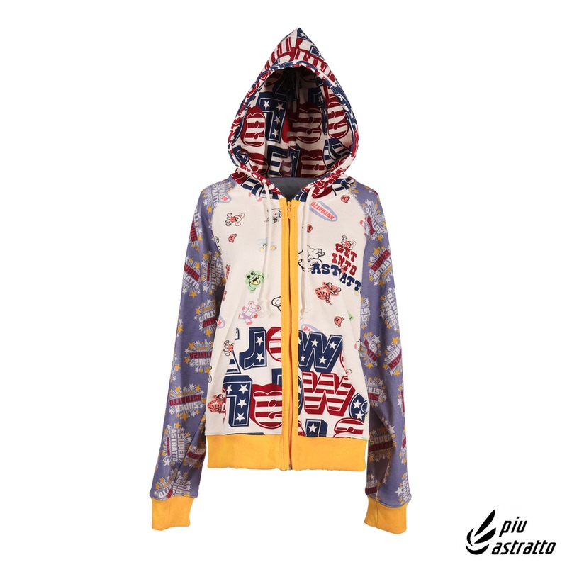 Piu-Astratto Hysteric Zoo Hooded Sweatshirt Women's Hysteric Hoodie Jacket