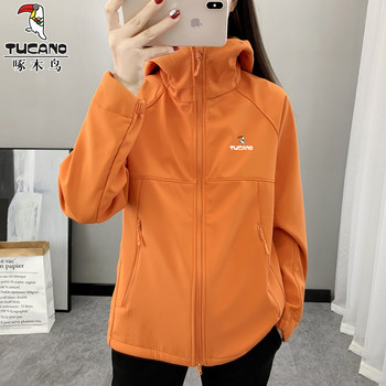 Woodpecker outdoor soft shell jacket for women waterproof and windproof