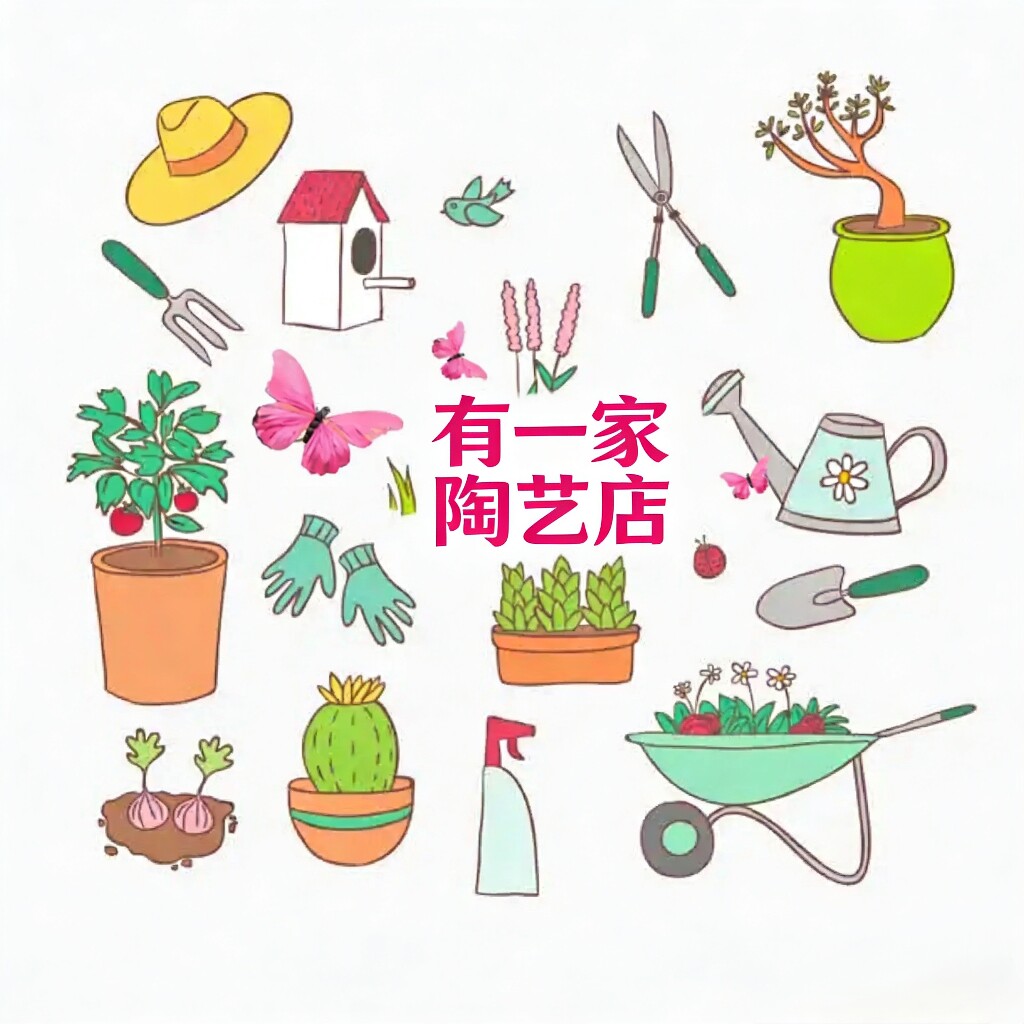 有一家陶艺店的LOGO