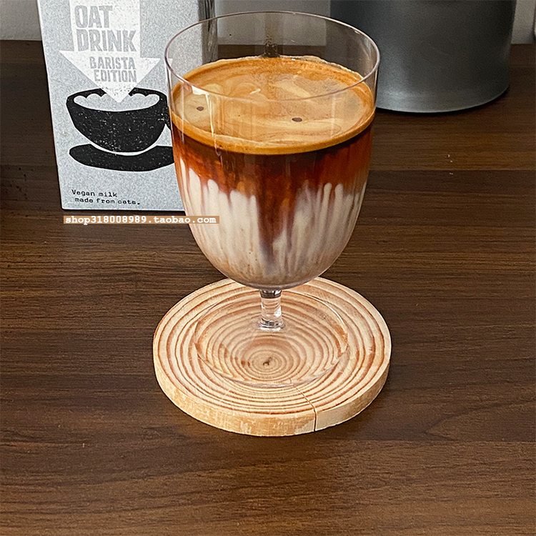 Lost blue French vintage crystal glass goblet wine glass High sense Cup