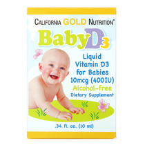 Spot California Gold Nutrition Baby Vitamin D3 Drop 400 International Unit 10ml