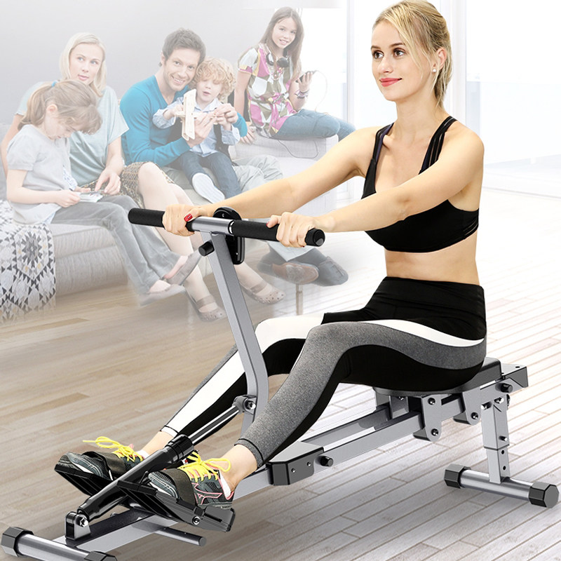 Liquid resistance rowing machine hydraulic water resistance wind resistance simple rowing machine indoor home fitness equipment weight loss rowing machine