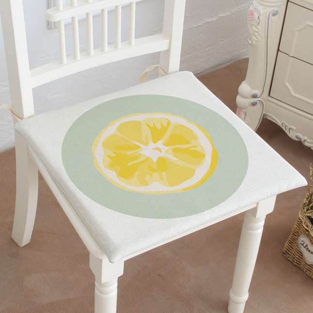 Mùa hè chanh bông và vải lanh thoáng khí đệm đệm ghế sofa đệm chống trượt bọt biển ăn ghế đệm đệm cho ghế gỗ