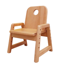 Qihui beech infant armchair solid wood childrens growth chair liftable learning chair baby back seat